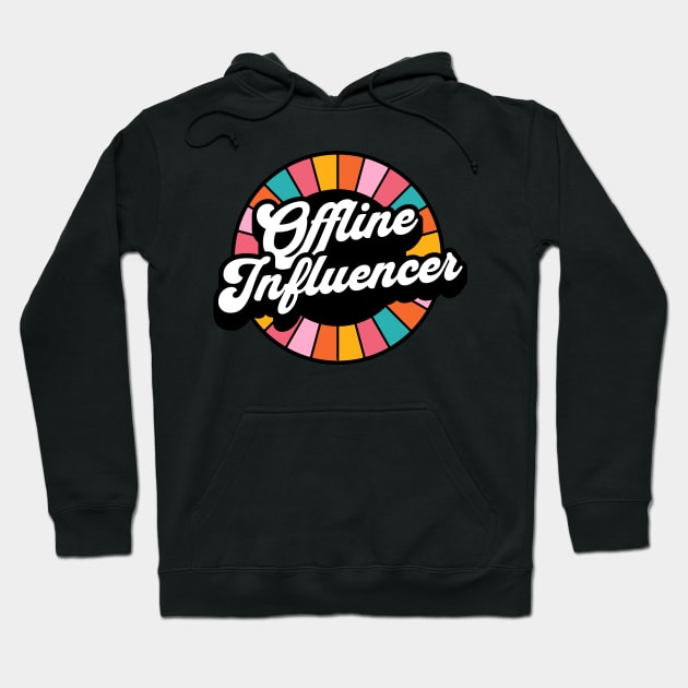 Offline Influencer Bright Colors Hoodie by My Pet Minotaur